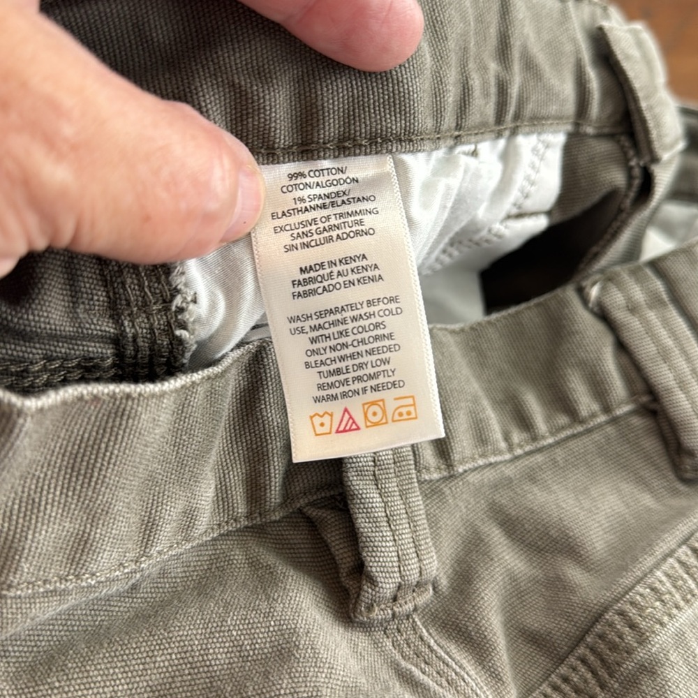 Wolverine Pants Mens 30/30 Canvas Workwear Skater Y2K Olive Hiking 90s Grunge‎ - Picture 11 of 12